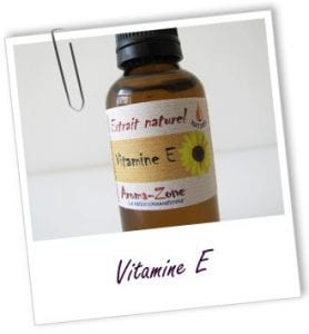 vitamine E cicatrisant conservateur aromazone